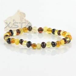 Multicolor amber bracelet baroque Multicolor amber bracelet baroque